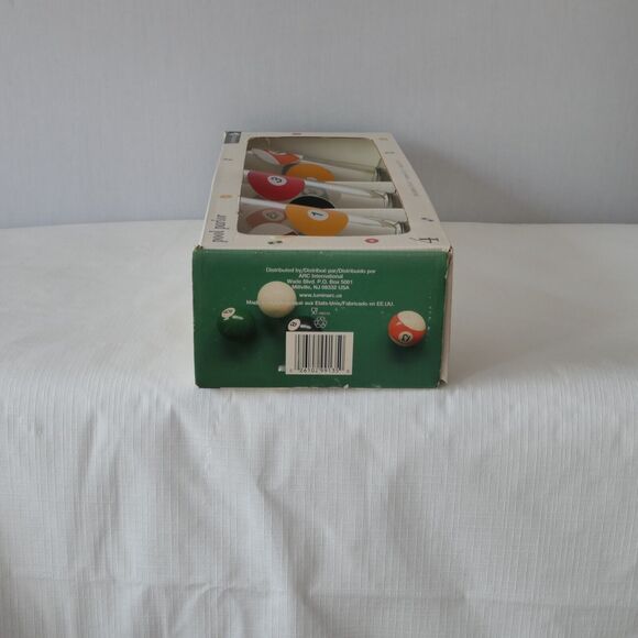 NOS LUMINARC Pool Parlor Pub Pint Glasses 16 oz Set of 4 NIB Bar Decor Arcade - Picture 7 of 7